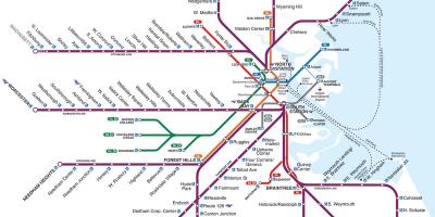 Boston estación de tren mapa
