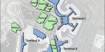 Mapa del aeropuerto de Logan terminal c