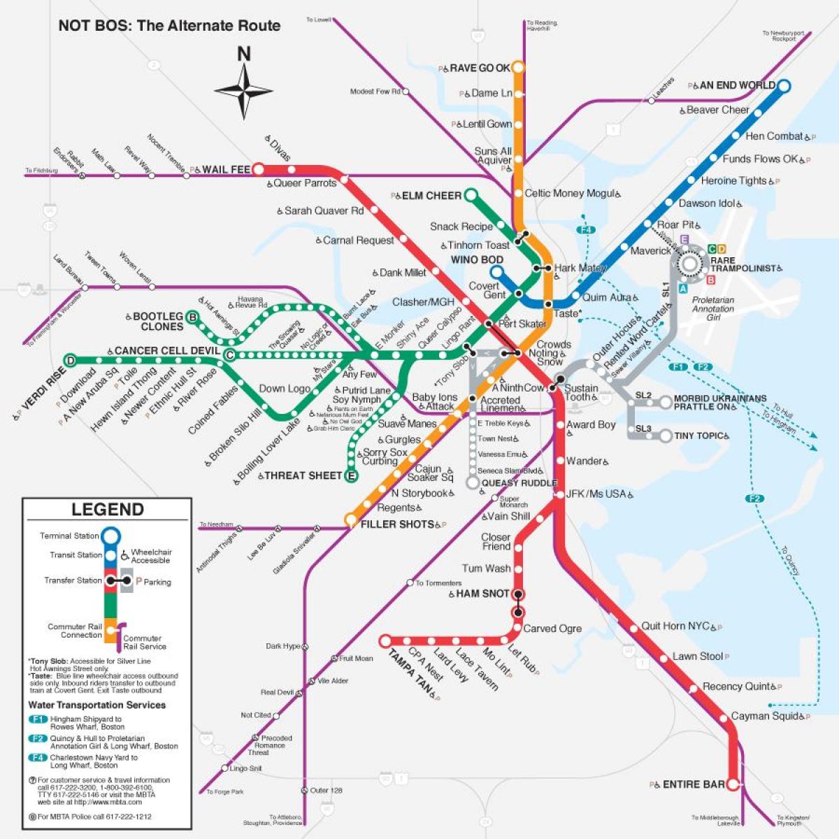 MBTA t mapa